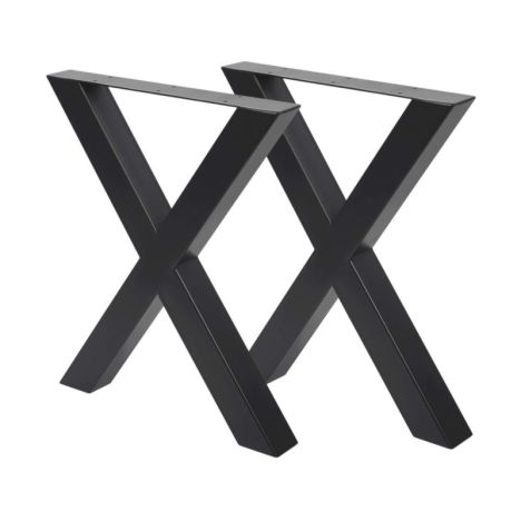X-poten voor Mango eettafel - 75 x 10 x 73 cm - 2 stuks