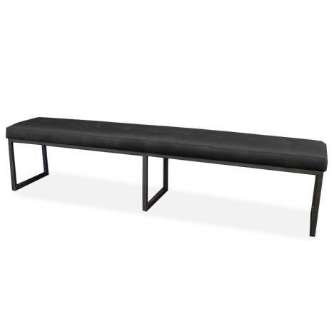 Eetkamerbank - Atlanta - stof Element donkergrijs 22 - 140 cm