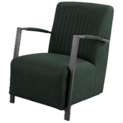 Fauteuil - Dante - Lederlook Missouri groen 10