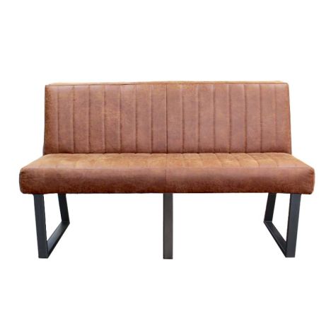 Eetkamerbank - Hengelo - leer Missouri cognac 03 - 200 cm