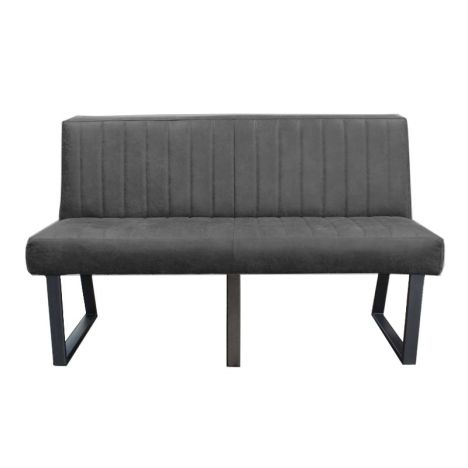 Eetkamerbank - Hengelo - leer Missouri antraciet 09 - 240 cm