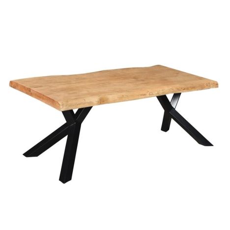 Boomstamtafel massief Mango - 180 x 90 x 78 cm - Bladdikte 4 cm - Y-poot