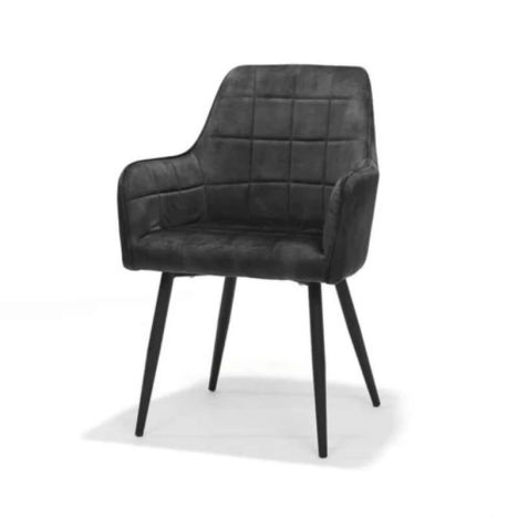 Eetkamerstoel - Donovan - stof Adore antraciet