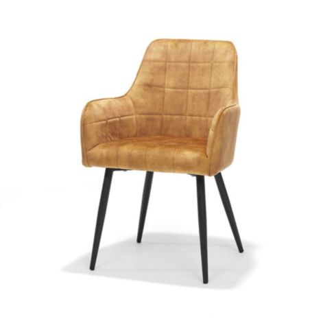 Eetkamerstoel - Donovan - stof Adore goud