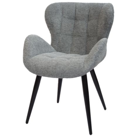 Eetkamerstoel - Simon - stof Fantasy geweven beluga