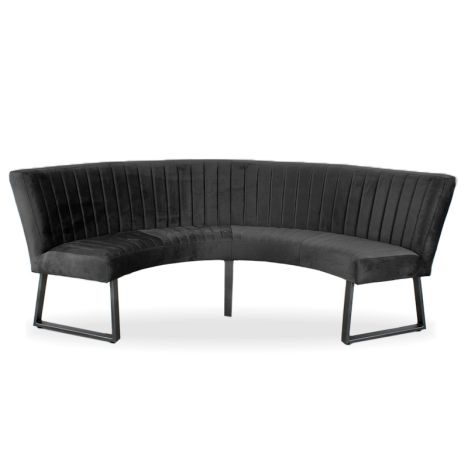 Eetkamerbank - Hengelo - stof Element donkergrijs 22 - geschikt voor tafel 130 cm