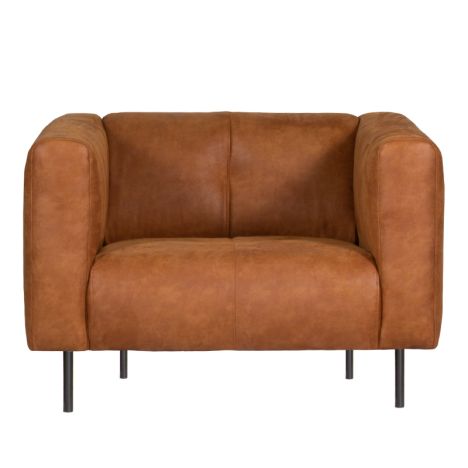 Fauteuil - Almada - leer Bull cognac 28