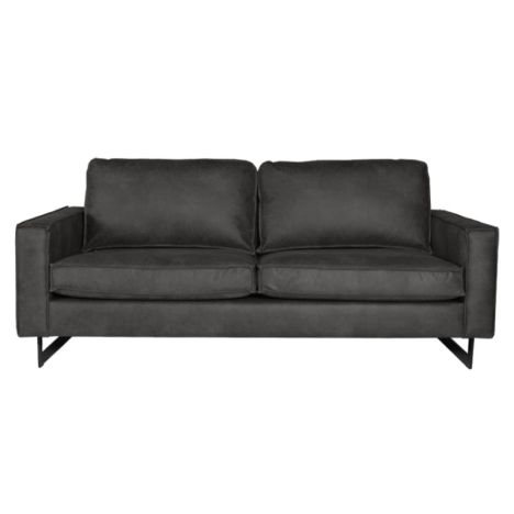 3 zitsbank - Riverdance - leer Colorado antraciet 01