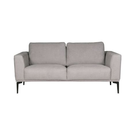 2 zitsbank - Tulp - stof Sorro lichtgrijs 90