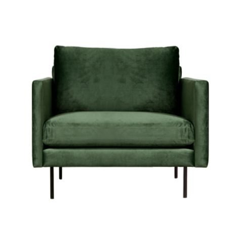 Fauteuil - Violet - velours Brunei groen 45